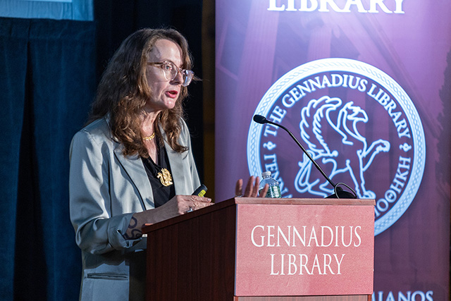 Emily Wilson Captivates Crowd with Lecture on The Wisdom of Stories