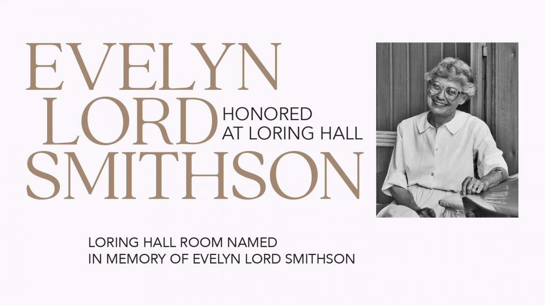 Evelyn Lord Smithson Honored With Room in Loring Hall